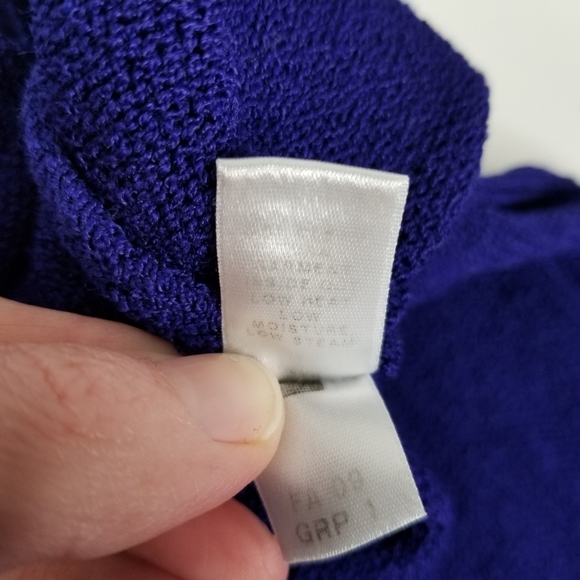 St. John Collection Royal Blue Knit Santana Dress Pant Size 4 Wool Blend - Picture 6 of 12